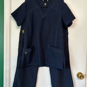 WonderWink Navy Blue Scrub Set